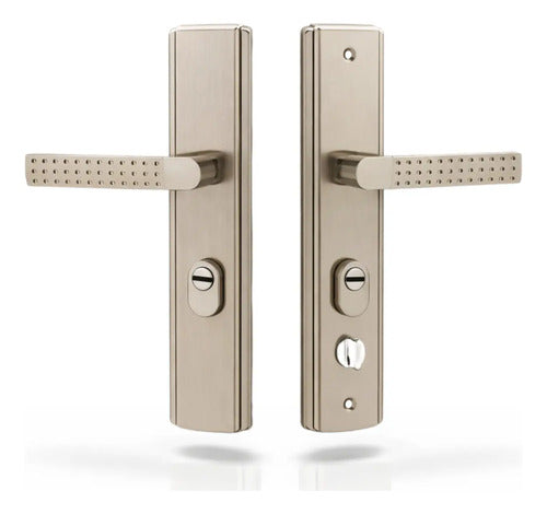 Frente Universal Con Manijas Para Puertas De Chapa Blindadas Opal