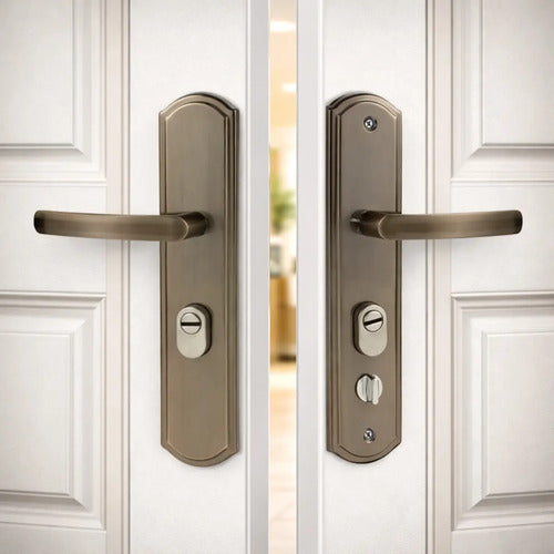 Frente Universal Con Manijas Para Puertas De Chapa Blindadas Elegance