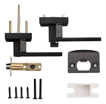 Manija Gloss Sin Llave Para Puerta Interior Exterior Negro