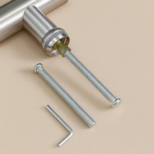 Set De Tornillos Extensores Para Manijón O Barral De Acero 85mm