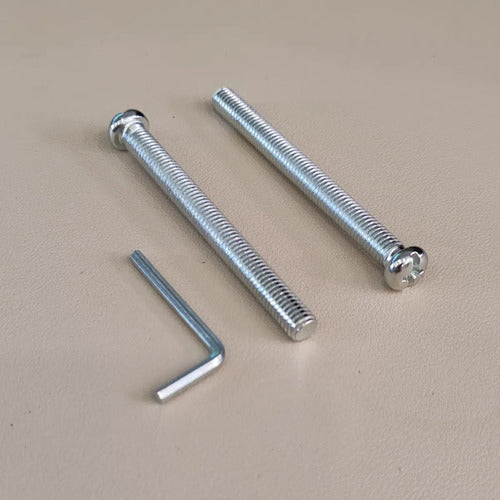 Set De Tornillos Extensores Para Manijón O Barral De Acero 85mm