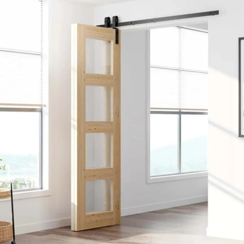 Set De Ruedas Pivot Para Puerta Plegable Estilo Granero