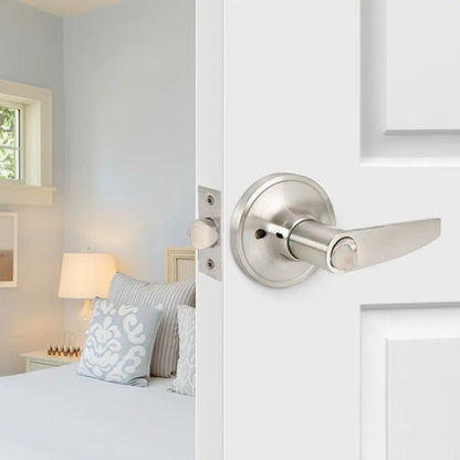 Pestillo Con Cerradura Y Llave Para Puerta De Interior Satinado