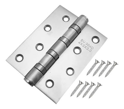Pack X3 Bisagras 4x3x3mm Acero Inoxidable Rulemán Reforzada