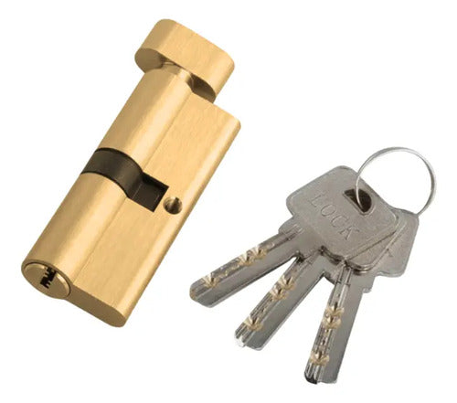 Cilíndro Universal 70mm, Reforzado Con Perilla Interior Dorado
