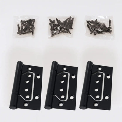 Pack 3 Bisagras Flap Acero 304 Tornillos Incluidos Negro