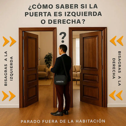 Set De Cerradura Multianclaje 30mm Para Puerta Semiblindada Puerta Izquierda