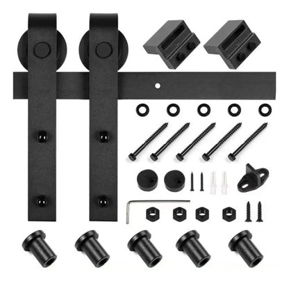 Kit Riel Granero Para Puertas Corredizas 2 Metros