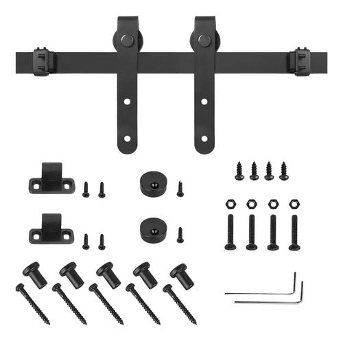 Kit Riel Corredizo Para Muebles, Bajo Mesada Y Racks Negro