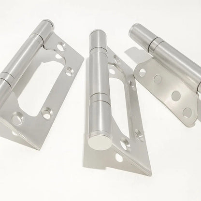 Pack 3 Bisagras Flap Acero 304 Tornillos Incluidos Plateado