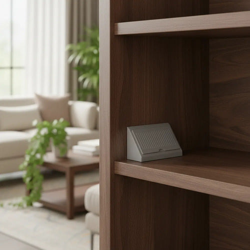 Escuadra Plástica Refuerzo Para Muebles Pack 10 Unidades Gris