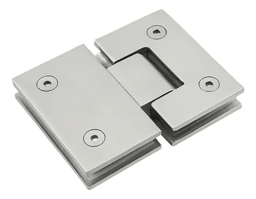 Bisagra Blindex 180 Grados Mampara Vidrio 6 A 12mm Satinado