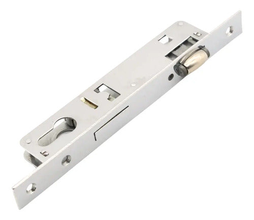 Cerradura Angosta De Rodillo Con Cilindro 70mm Acero
