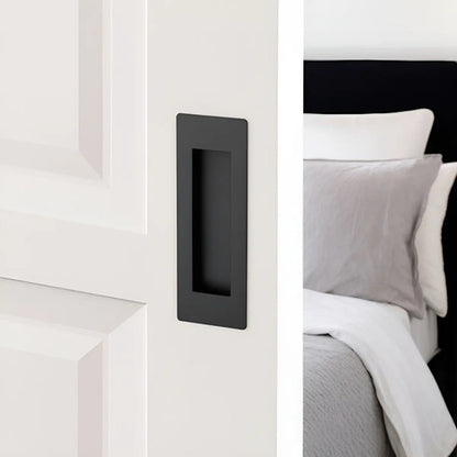Tirador Cubeta Recta 150mm Embutir Negro