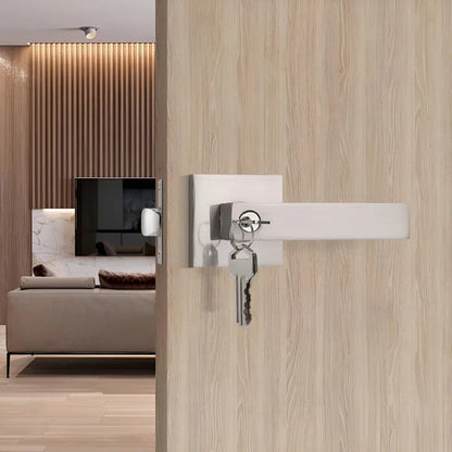 Manija Línea Gloss Interior Exterior Con Llave Niquelada