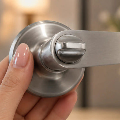 Manija Premium Sin Llave Para Puerta Interior Exterior Plateado