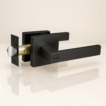 Manija Gloss Sin Llave Para Puerta Interior Exterior Negro