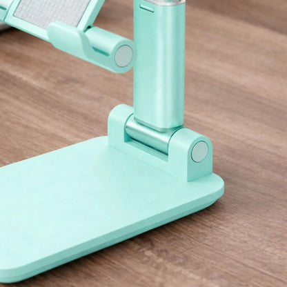 Soporte Plegable Para Celular De Escritorio Ajustable Verde