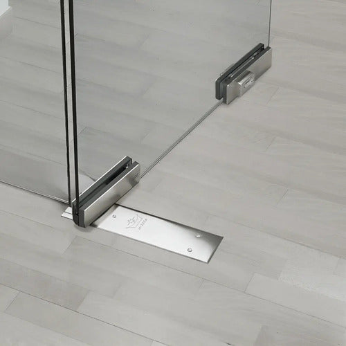 Caja De Freno Con Zócalos Y Cerradura Para Puerta Blindex