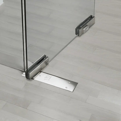 Caja De Freno Con Zócalos Y Cerradura Para Puerta Blindex
